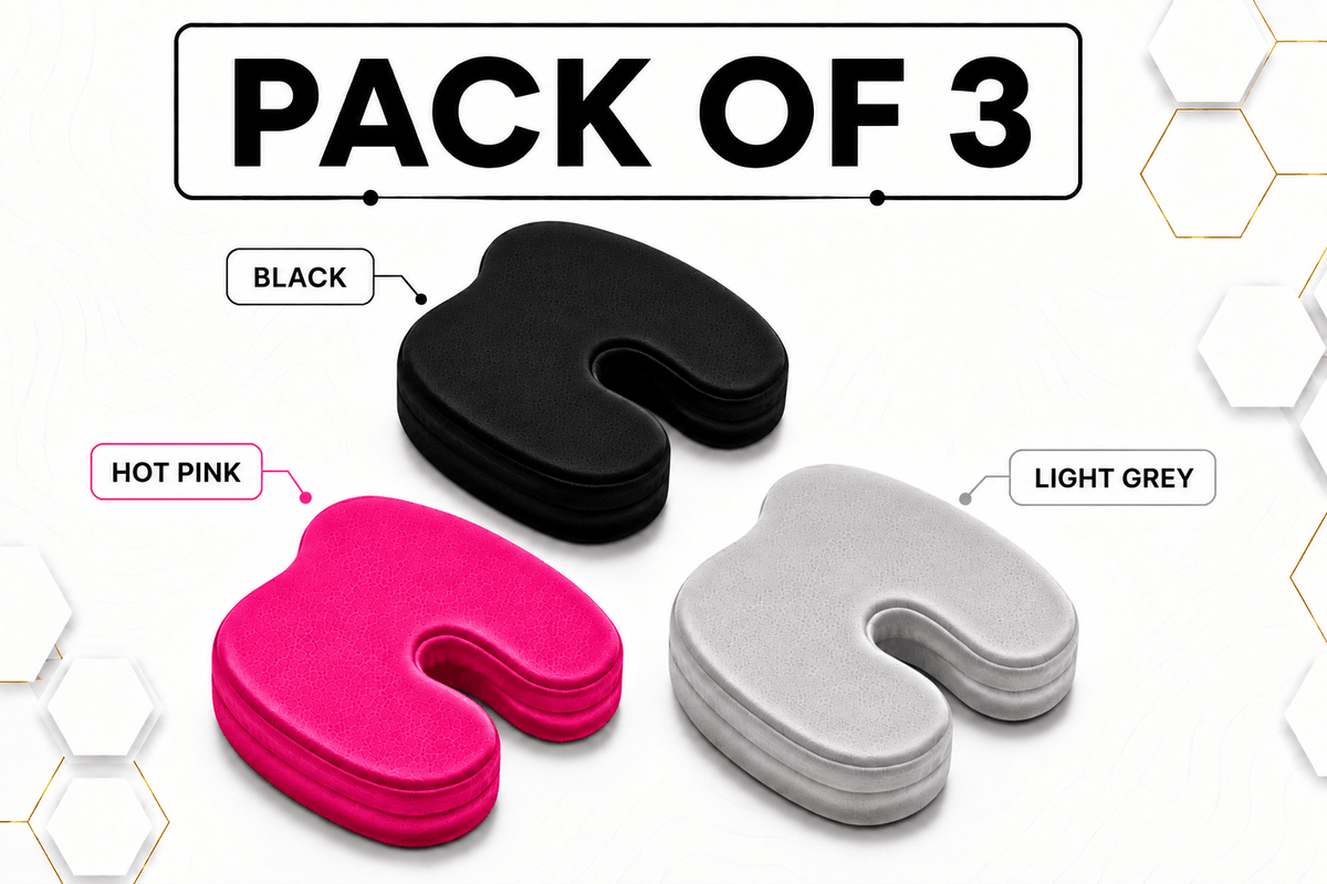 Coccyx Memory Foam Pillow (Bundle of 3)