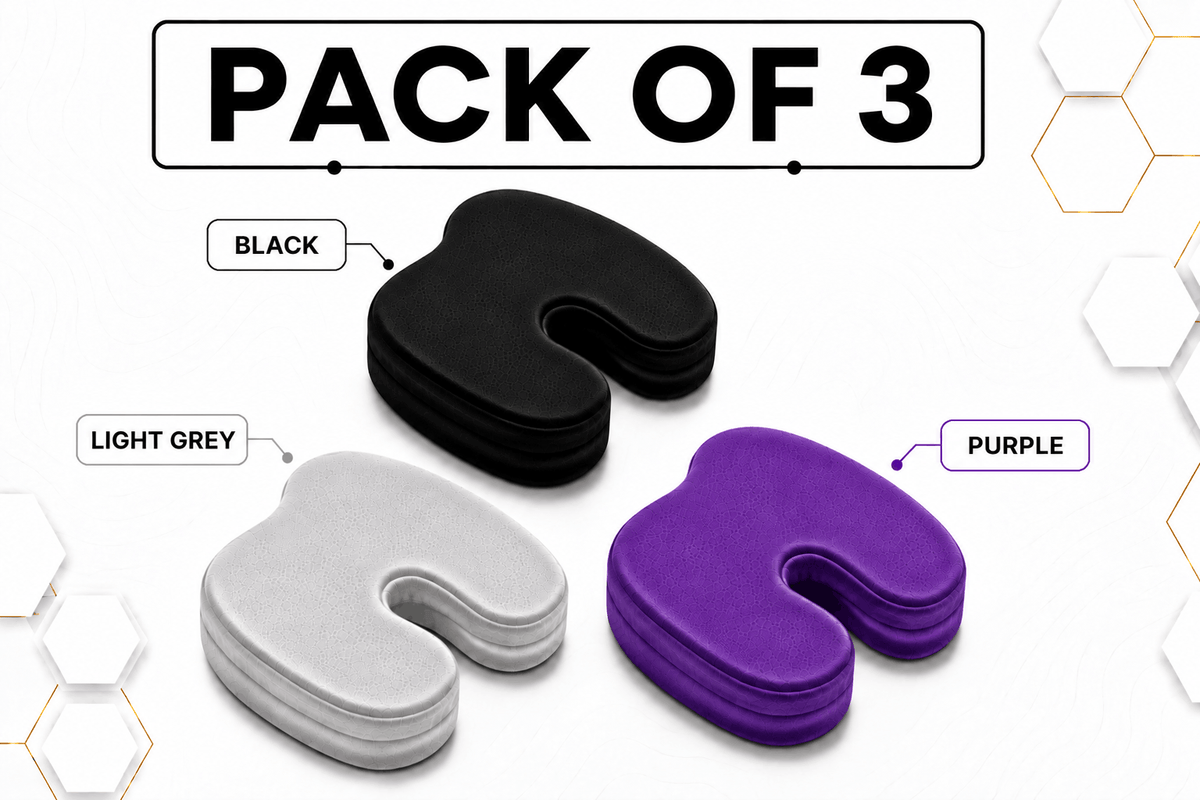 Coccyx Memory Foam Pillow (Bundle of 3)