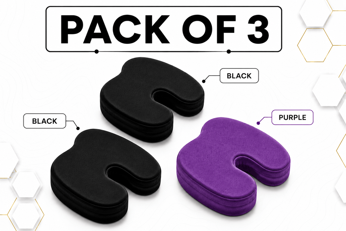 Coccyx Memory Foam Pillow (Bundle of 3)