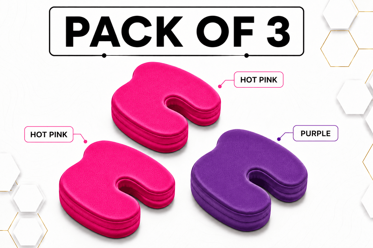 Coccyx Memory Foam Pillow (Bundle of 3)