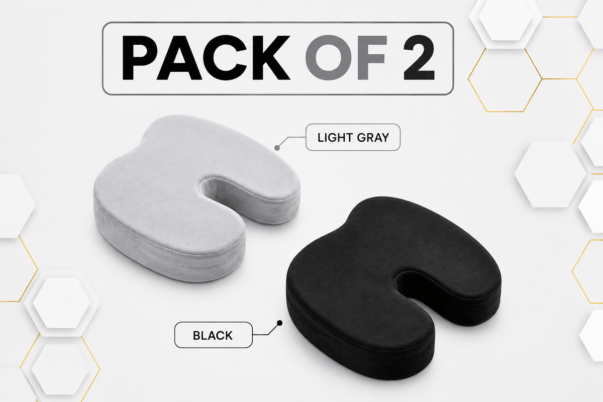 Coccyx Memory Foam Pillow (Bundle of 2)