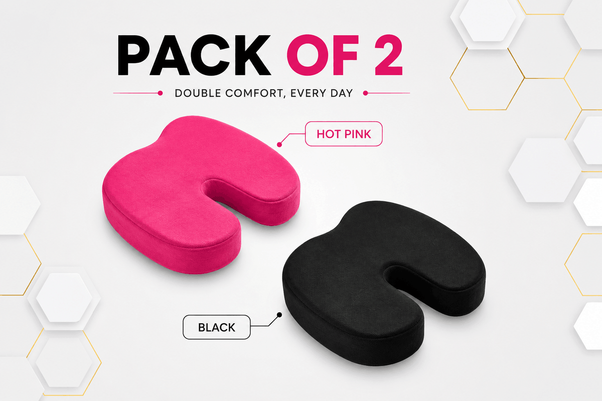 Coccyx Memory Foam Pillow (Bundle of 2)