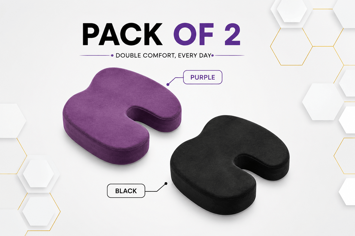 Coccyx Memory Foam Pillow (Bundle of 2)