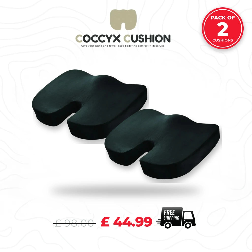 2 black coccyx cushion