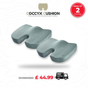 2 grey coccyx cushion